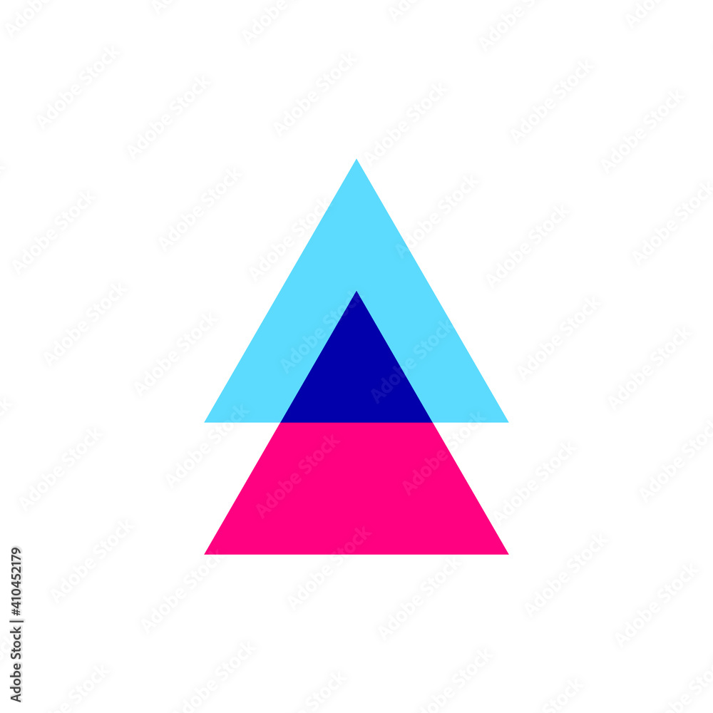 Creative triangle arrow logo design for business company