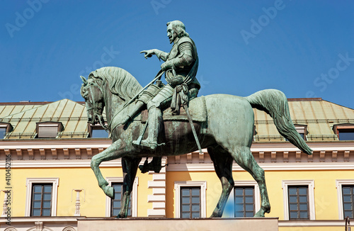 Equestrian statue Maximilian Churfuerst of Bavaria, Munich photo