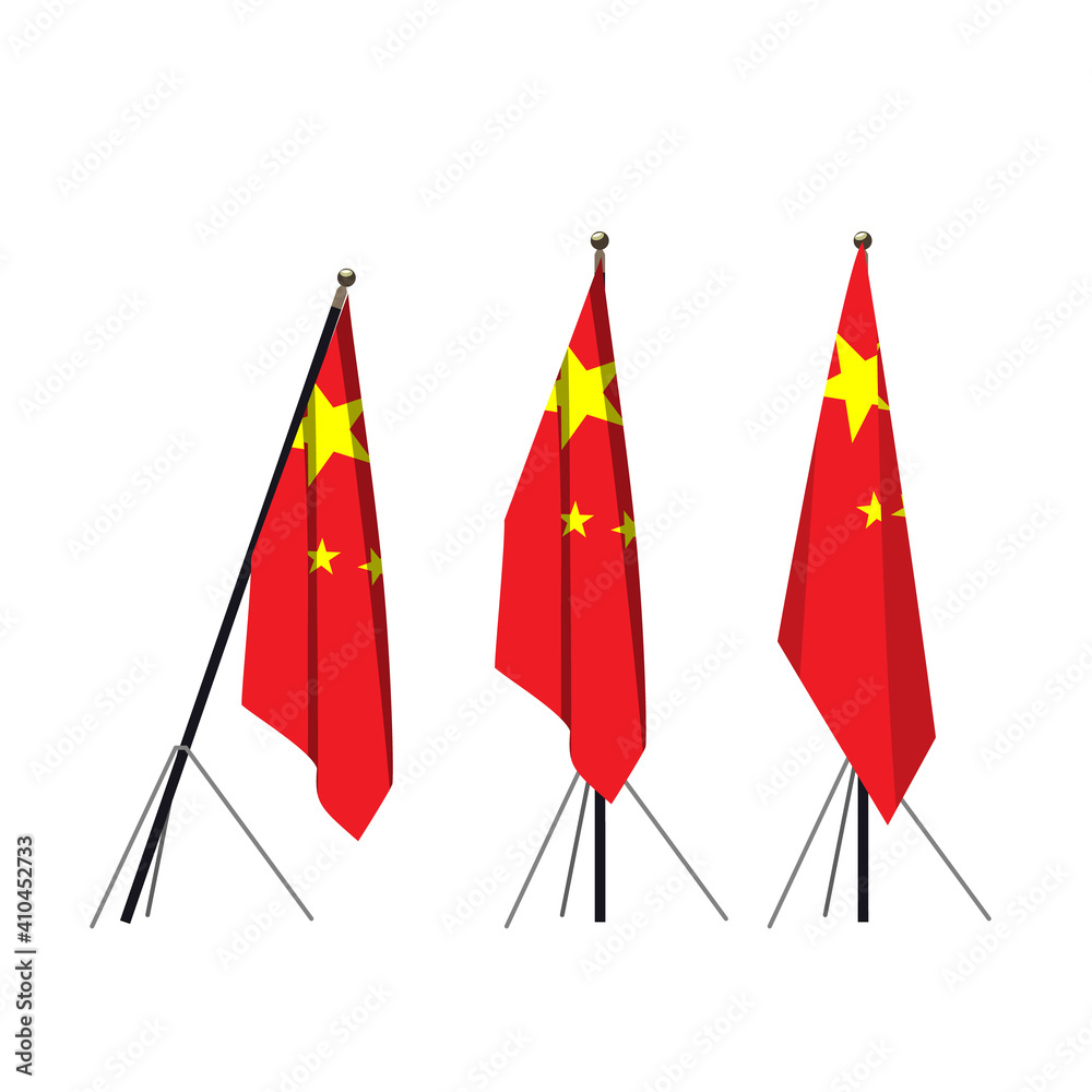 中国国旗 Stock Vector Adobe Stock