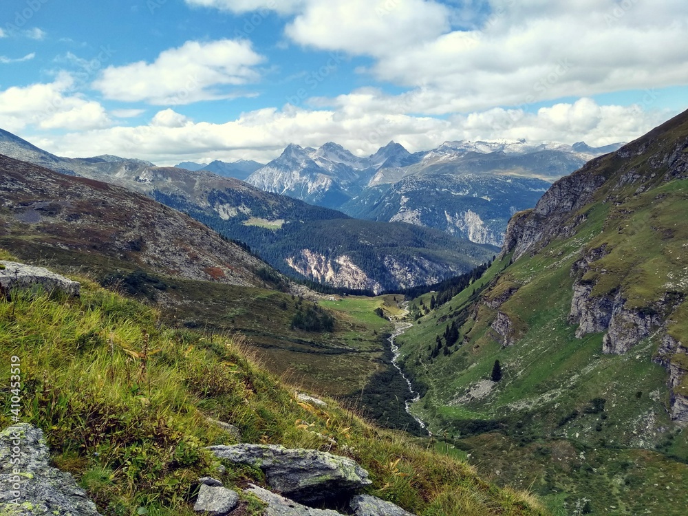 Mountain and valley view Mountain and valley view