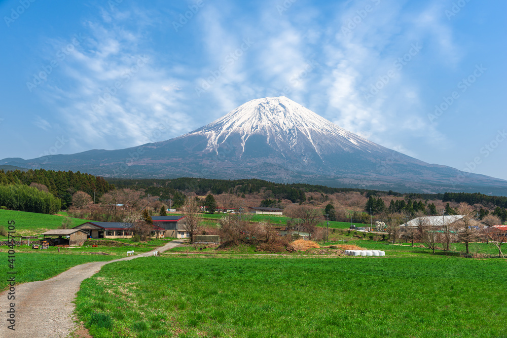 Obraz premium Mt. Fuji and Farmland