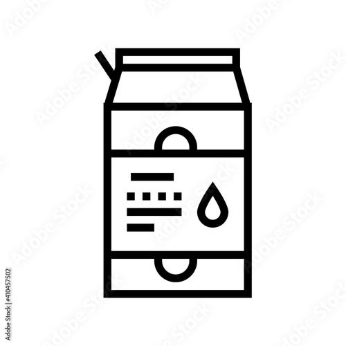package liquid probiotics line icon vector. package liquid probiotics sign. isolated contour symbol black illustration