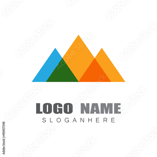 Mountain icon Logo Template Vector illustration design