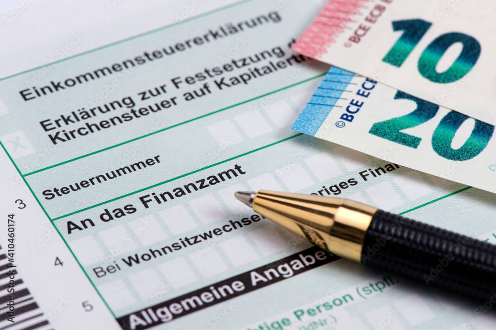 Formular für Steuererklärung an Finanzamt Formular für Steuererklärung an Finanzamt