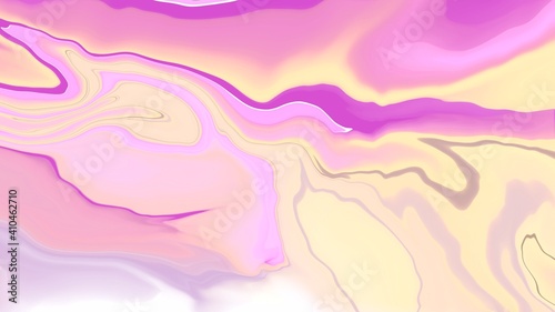 Abstract marble pink and yellow texture , Closeup of the watercolor texture ,Color pattern background 