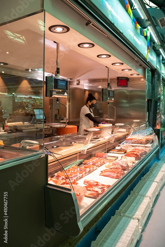 Butchery in the market.
