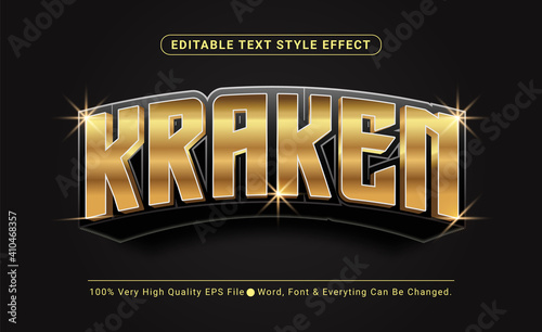 Luxury Gold Gaming Style Text Effect, Editable Text Effect