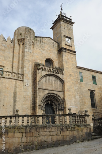 Ourense Orense Saint Martin Cathedral in the Plaza do Trigo, Galicia, Spain