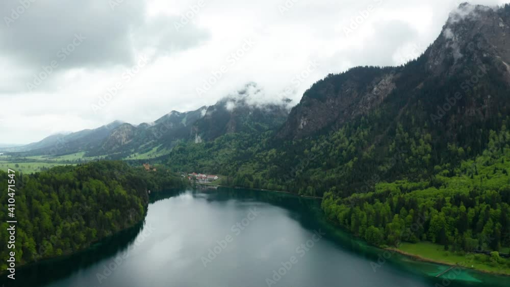Flight over beautiful Bavarian nature Flight over beautiful Bavarian nature