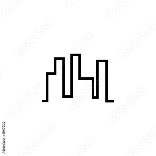 Skyline icon isolated on white background