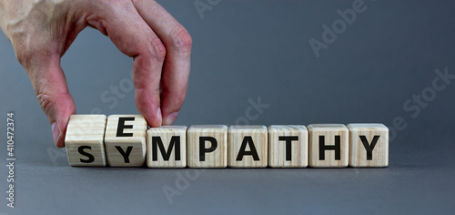 Slika na platnu Sympathy or empathy symbol