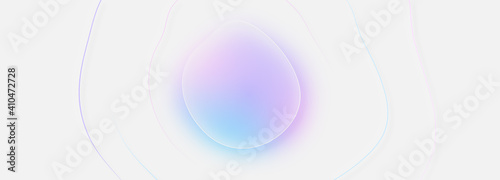 3d fluid creative background. Glassmorphism style new trend 2021. Frosted glass effect. Pastel colours: pink, purple, blue on white backdrop. Curved line graphic design. Sale banner. Blurred gradient photo