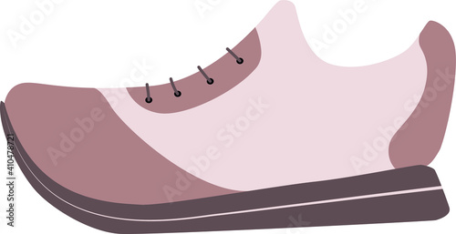 sneakers brown bej vector illustration