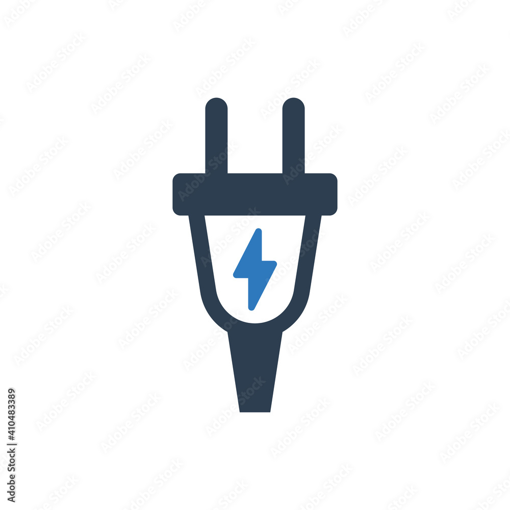 Electric plug icon - power connect icon Electric plug icon - power connect icon