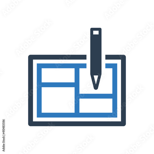 Apartment floor plan icon 