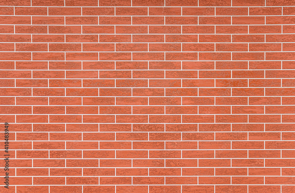 Fototapeta premium Wall putty under brickwork. Texture of putty.