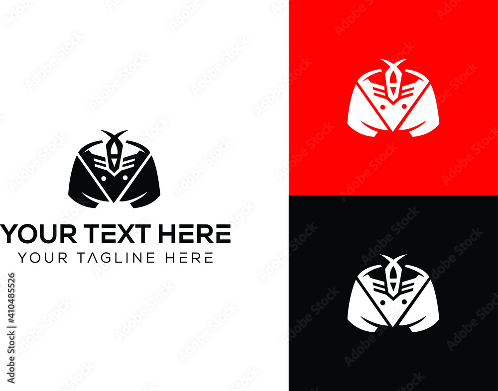 black and white gaming logo design template. gaming logo design vector