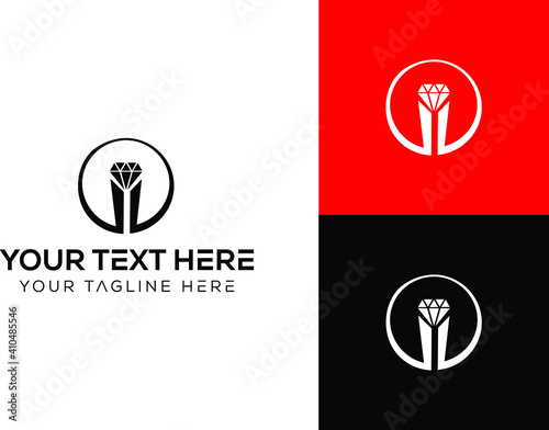 Elegant diamond logo Premium Vector. diamond logo design. diamond logo. 