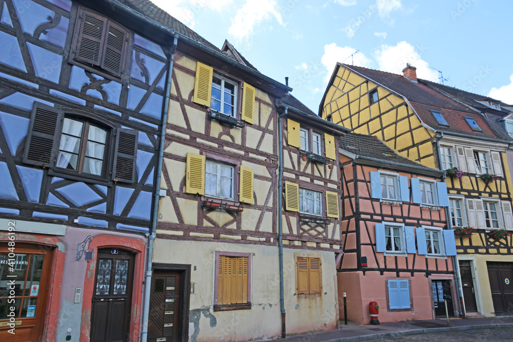 Street in Colmar, Alsace, France	