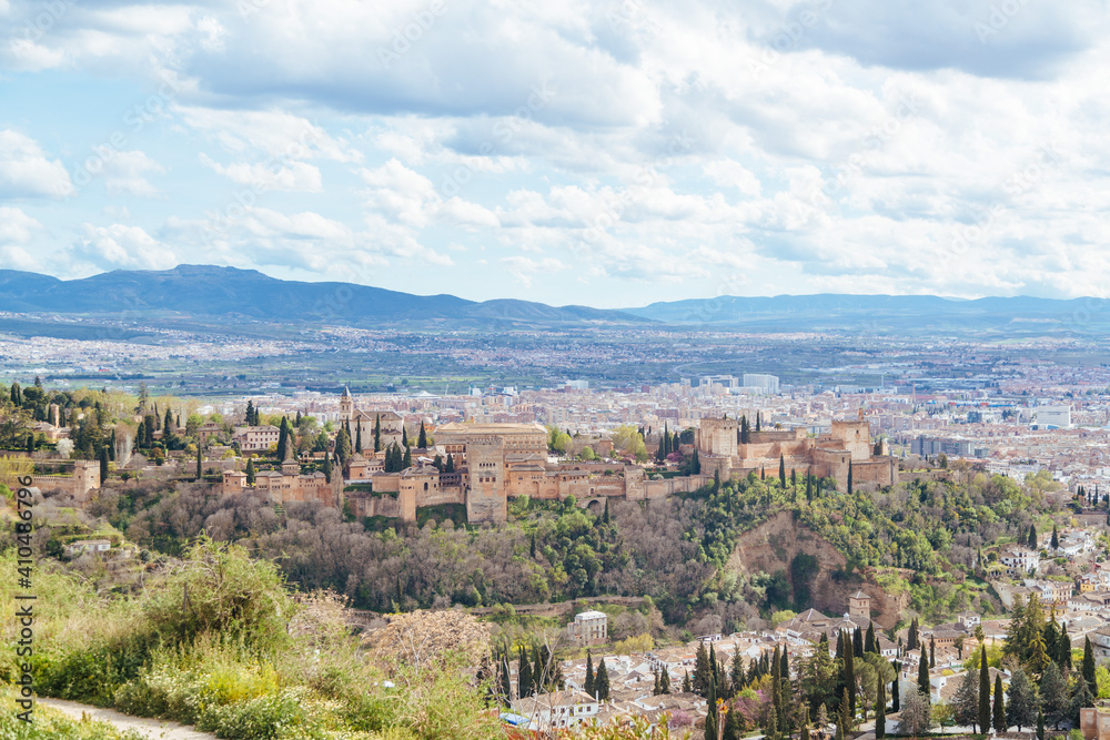 Granada Al Hambra city view