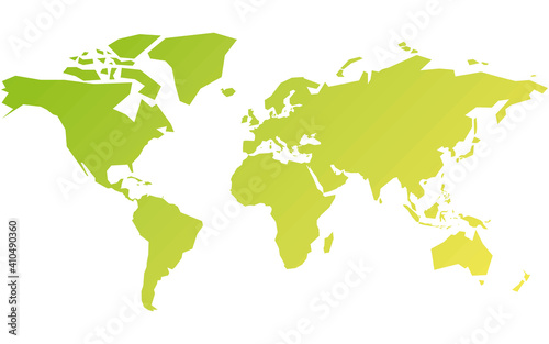 World map of colorful stripes