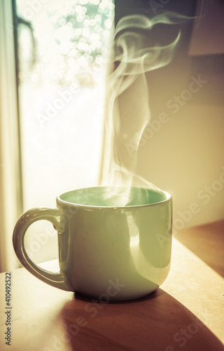 taza caliente de té