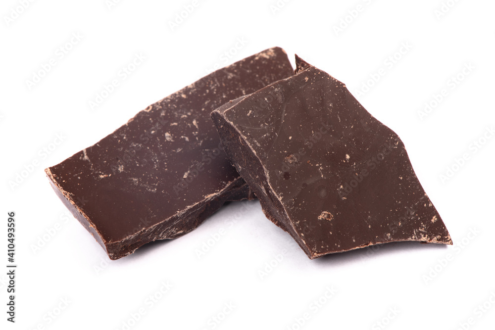 Pieces of dark chocolate Pieces of dark chocolate