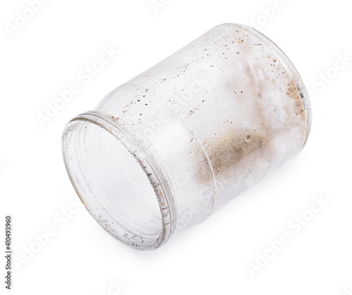 Dirty glass jar