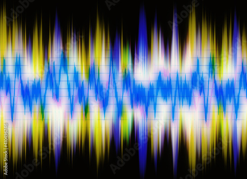 abstract pulsation waveform pattern