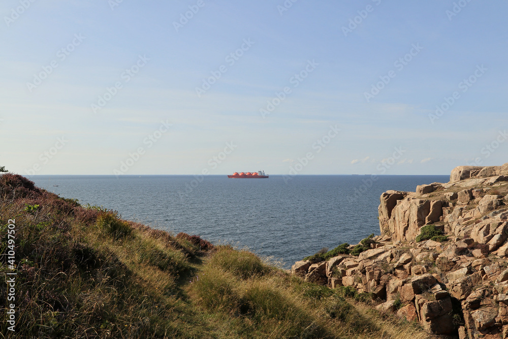 View of the Baltic Sea from the island of Bornholm