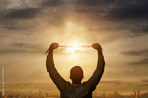 Canvastavla The concept of starting the fight against addiction and depression