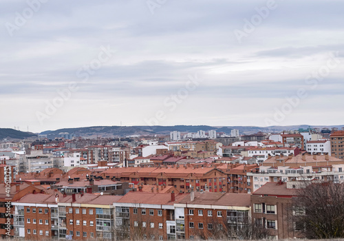 Panorámica de la ciudad de Burgos, España.