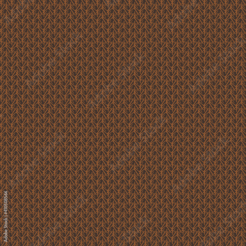 Tweed fabric texture seamless vector pattern in brown colorway. Surface print design for fabrics, stationery, scrapbook paper, gift wrap, textiles, backgrounds, and packaging.