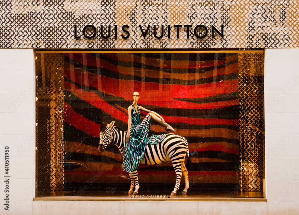 LONDON, UK - CIRCA JUNE 2011: Louis Vuitton store window display on Regent  street. Stock Photo | Adobe Stock