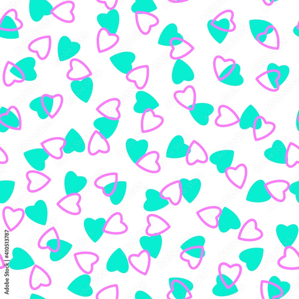 Simple heart seamless pattern,endless chaotic texture made of tiny heart silhouettes.Valentines,mothers day background.Great for Easter,wedding,scrapbook,gift wrapping paper,textiles.Azure,lilac,white Simple heart seamless pattern,endless chaotic texture made of tiny heart silhouettes.Valentines,mothers day background.Great for Easter,wedding,scrapbook,gift wrapping paper,textiles.Azure,lilac,white