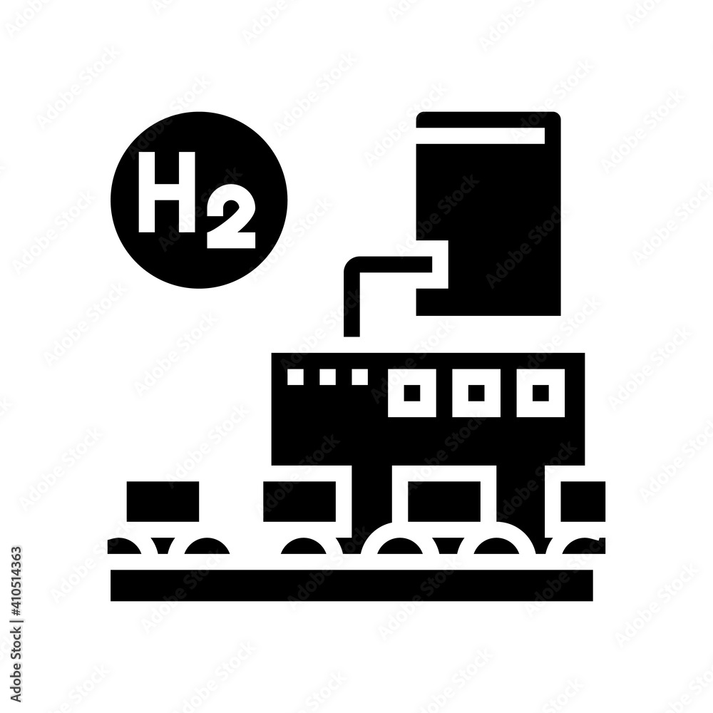 use in food industry hydrogen glyph icon vector. use in food industry hydrogen sign. isolated contour symbol black illustration