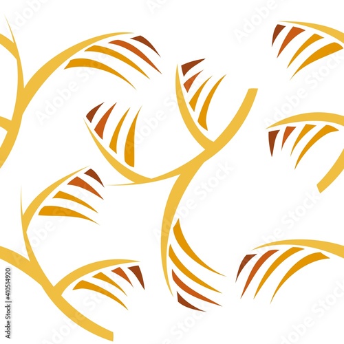 Seamless pattern of plant stalk that is firmly shaped brown taper. suitable for background, fashion, decoration, etc.