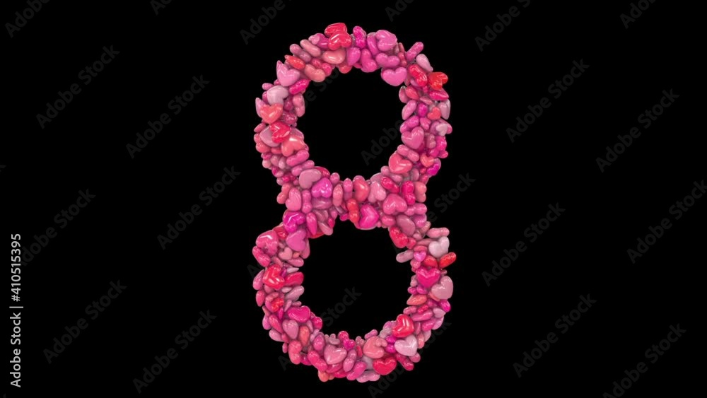 Animated Valentine Letters Formed Out Of Dynamic Pink Heart Particles 8 Animated Valentine Letters Formed Out Of Dynamic Pink Heart Particles 8