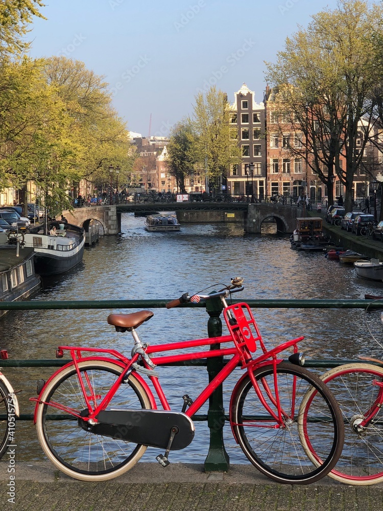 Amsterdam canals and bikes