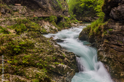 Vintgar gorge near Bled  Slovenia