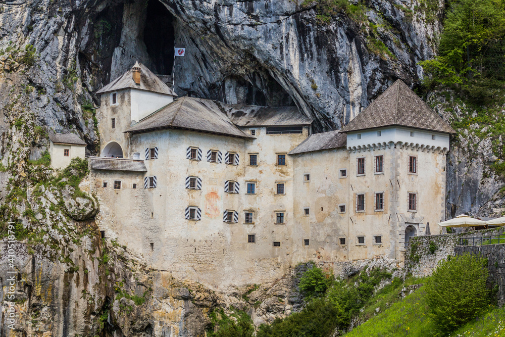 View of Predjama castle, Slovenia