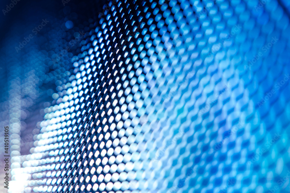Fototapeta premium CloseUp LED blurred screen. LED soft focus background. abstract background ideal for design.