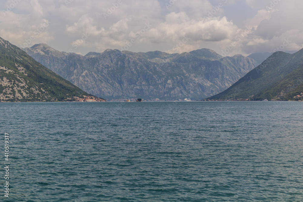 View of Bay of Kotor, Montenegro.