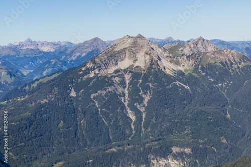 Upsspitze and Danieal mountains in Alps  Austria