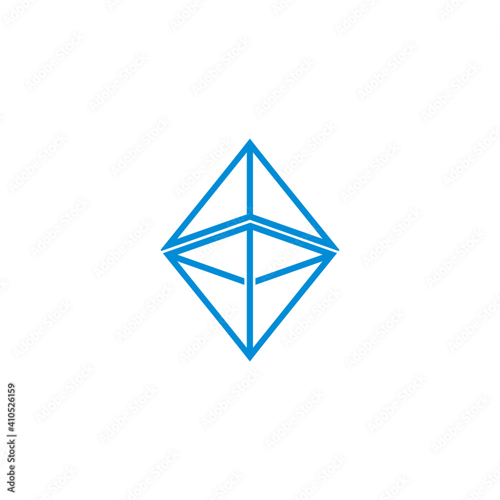 vector of arrow lines overlapping design logo vector of arrow lines overlapping design logo