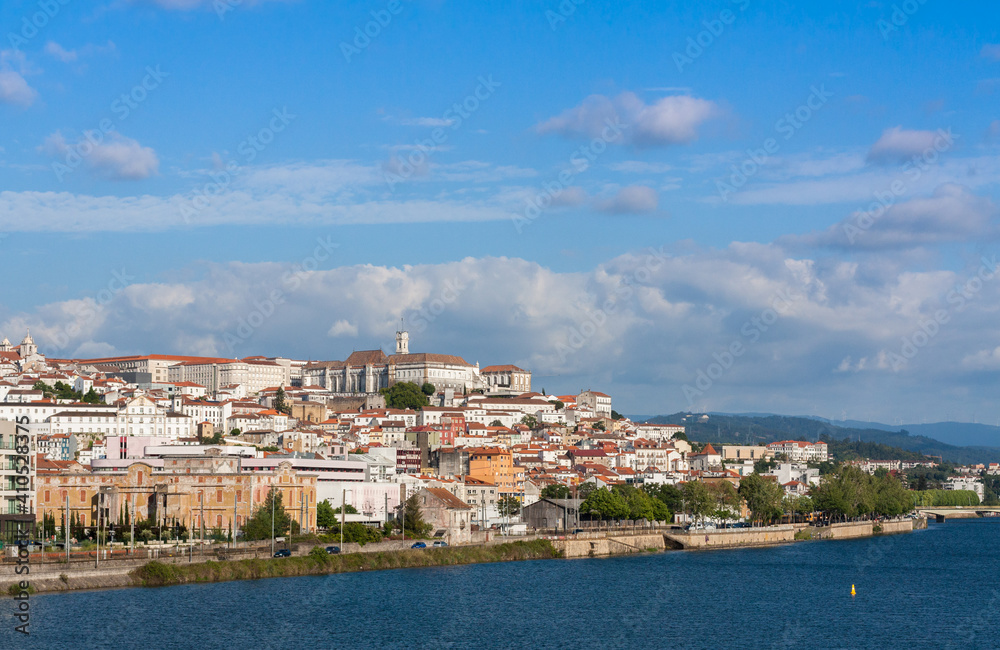 Panorama of the old town, Coimbra, Portugal