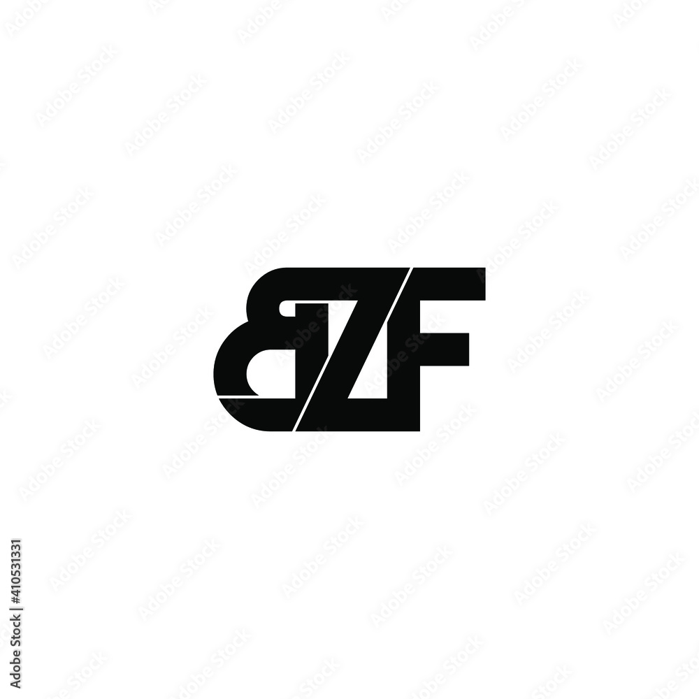 Obraz premium bzf letter original monogram logo design