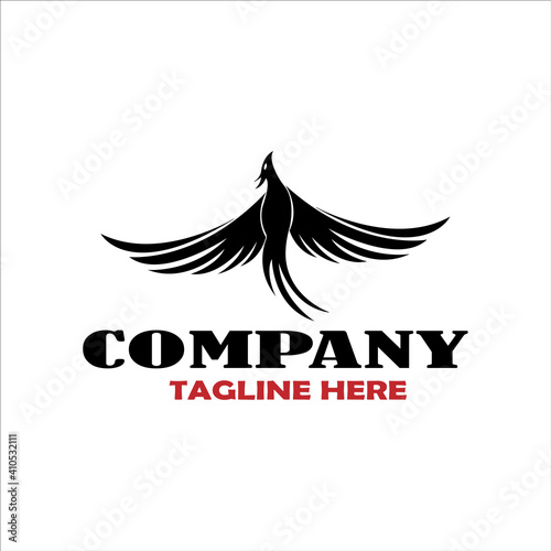 luxury phoenix logo vector. Creative Phoenix bird logo vector design illustration
