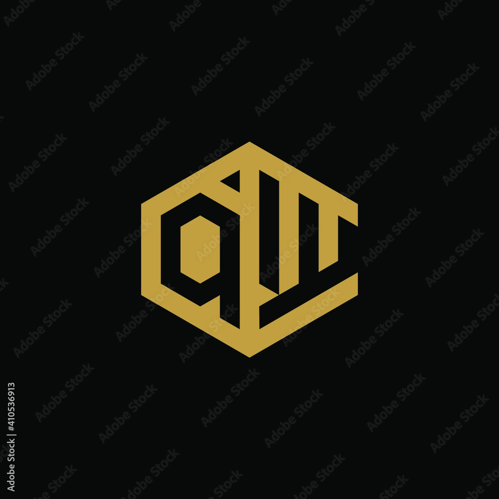 Initial letter V hexagon logo design vector Initial letter V hexagon logo design vector