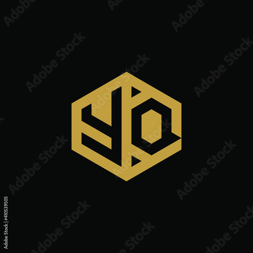 Initial letter YQ hexagon logo design vector Free Download Initial letter YQ hexagon logo design vector - GFXLoad